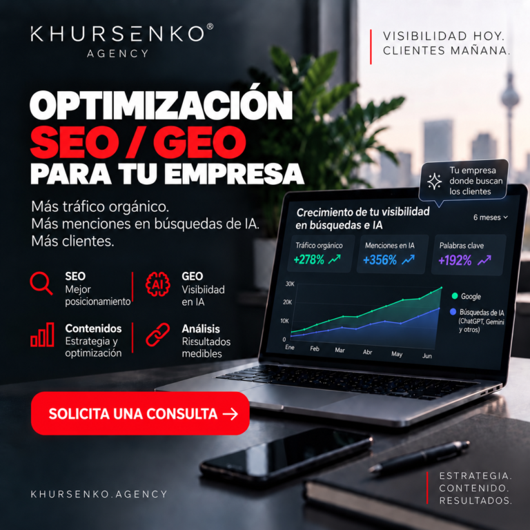 Optimización SEO y GEO para tu empresa