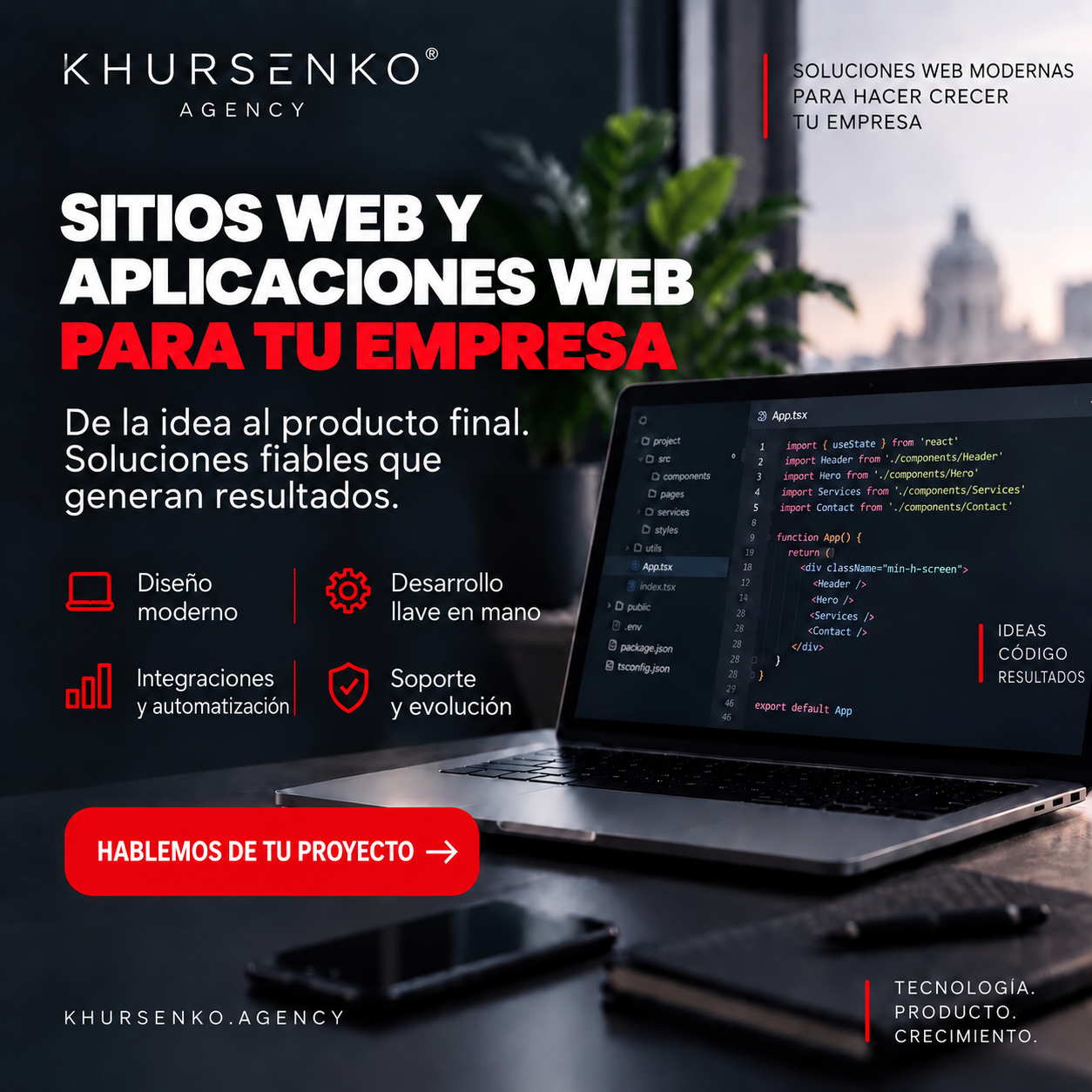 Sitios web y aplicaciones para tu empresa