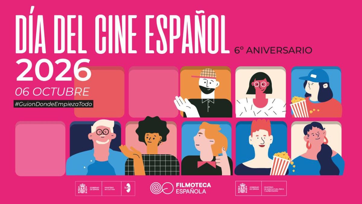 Cartel del Día del Cine Español 2026 dedicado a los guionistas